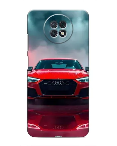 Чехол для Xiaomi Redmi Note 9T с картинкой «Audi RS — красный стиль»