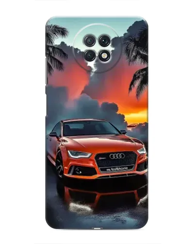 Чехол для Xiaomi Redmi Note 9T с картинкой «Audi — закат»