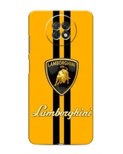 Чохол для Xiaomi Redmi Note 9T з картинкою «Lamborghini Stripe жовтий»