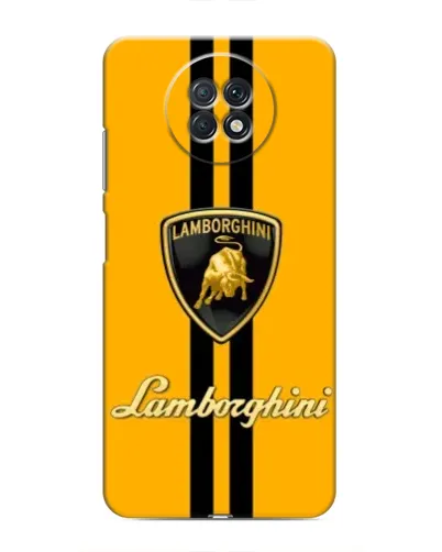 Чехол для Xiaomi Redmi Note 9T с картинкой «Lamborghini Stripe желтый»