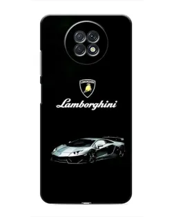 Чехол для Xiaomi Redmi Note 9T с картинкой «Логотип Lamborghini классика»