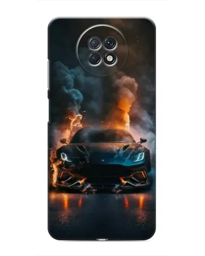 Чехол для Xiaomi Redmi Note 9T с картинкой «Lamborghini дымная эстетика»