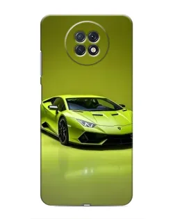 Чехол для Xiaomi Redmi Note 9T с картинкой «Салатовый Lamborghini Huracan»