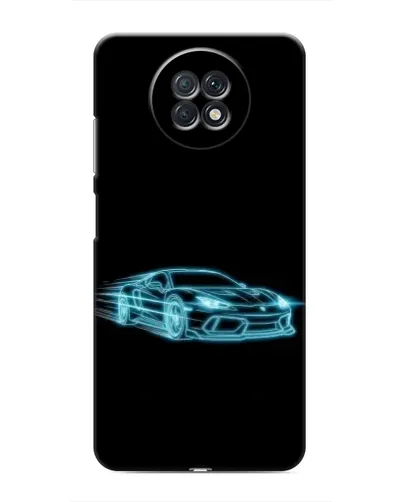 Чехол для Xiaomi Redmi Note 9T с картинкой «Неоновый контур Lamborghini»