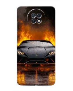 Чехол для Xiaomi Redmi Note 9T с картинкой «Lamborghini в огне»