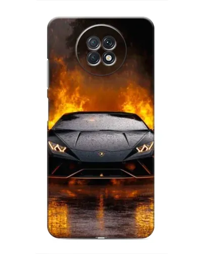 Чехол для Xiaomi Redmi Note 9T с картинкой «Lamborghini в огне»