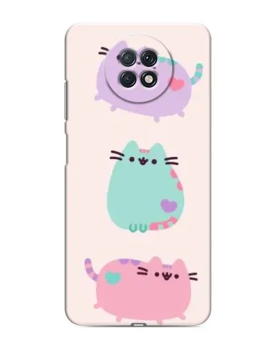 Чехол для Xiaomi Redmi Note 9T с картинкой «Pusheen трио» Чехол для Xiaomi Redmi Note 9T с картинкой «Pusheen трио»