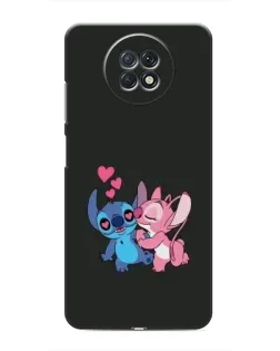 Чохол для Xiaomi Redmi Note 9T з картинкою «Анжел цілує Стіча»