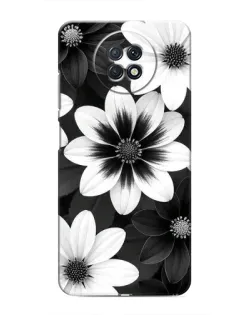 Чохол для Xiaomi Redmi Note 9T з картинкою «Монохромні айстри»