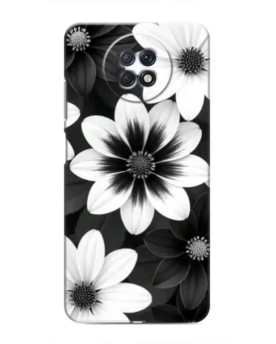 Чохол для Xiaomi Redmi Note 9T з картинкою «Монохромні айстри»