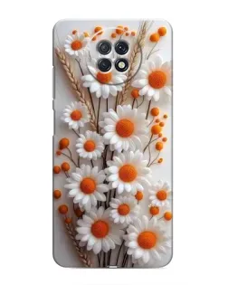 Чохол для Xiaomi Redmi Note 9T з картинкою «Білі сухоцвіти»