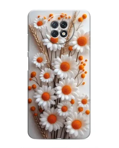 Чохол для Xiaomi Redmi Note 9T з картинкою «Білі сухоцвіти»