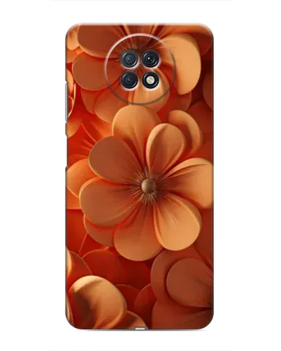 Чохол для Xiaomi Redmi Note 9T з картинкою «Помаранчева макро квітка»
