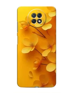 Чохол для Xiaomi Redmi Note 9T з картинкою «Золоті пелюстки»