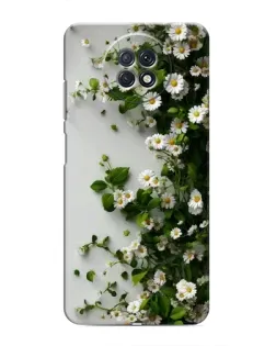 Чохол для Xiaomi Redmi Note 9T з картинкою «Гілка дрібних білих квітів»