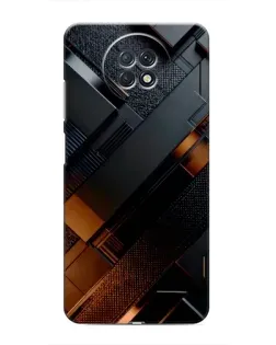 Чохол для Xiaomi Redmi Note 9T з картинкою «Чорні геометричні блоки»