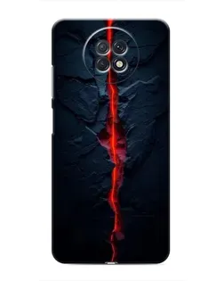 Чохол для Xiaomi Redmi Note 9T з картинкою «Червона лавова тріщина»