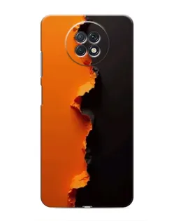 Чохол для Xiaomi Redmi Note 9T з картинкою «Помаранчевий розлом»