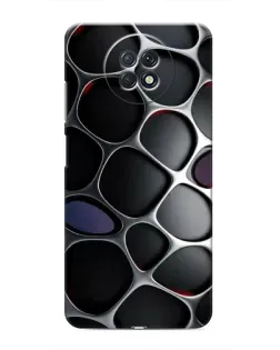 Чохол для Xiaomi Redmi Note 9T з картинкою «Об'ємна темна решітка»