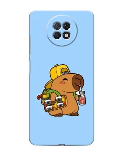 Чохол для Xiaomi Redmi Note 9T з картинкою «Капібара на скейті»