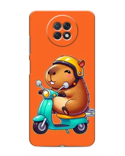 Чохол для Xiaomi Redmi Note 9T з картинкою «Капібара на скутері»