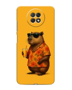 Чохол для Xiaomi Redmi Note 9T з картинкою «Капібара на відпочинку»