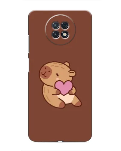 Чохол для Xiaomi Redmi Note 9T з картинкою «Капібара з серцем»