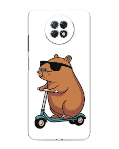 Чохол для Xiaomi Redmi Note 9T з картинкою «Капібара на самокаті»