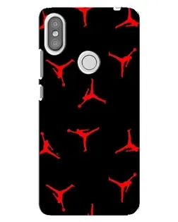 Чехол для Xiaomi Redmi S2 с картинкой «Jordan Red Pattern»