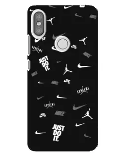 Чехол для Xiaomi Redmi S2 с картинкой «Nike Black Pattern»