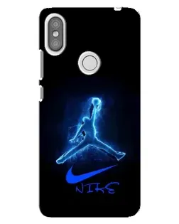 Чехол для Xiaomi Redmi S2 с картинкой «Jordan Neon Blue»
