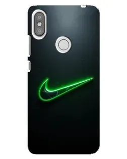Чохол для Xiaomi Redmi S2 з картинкою «Неоновий контур Nike»