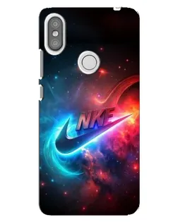 Чохол для Xiaomi Redmi S2 з картинкою «Вогняний логотип Nike»