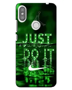 Чохол для Xiaomi Redmi S2 з картинкою «Зелений неоновий Nike»