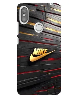 Чохол для Xiaomi Redmi S2 з картинкою «Золотий Nike на металі»