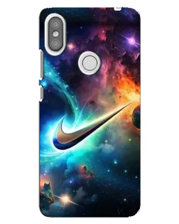 Чохол для Xiaomi Redmi S2 з картинкою «Космічний Nike Swoosh»