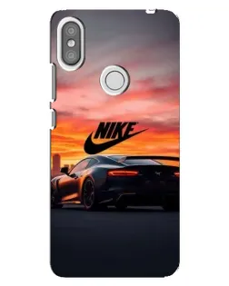 Чохол для Xiaomi Redmi S2 з картинкою «Nike та суперкар»