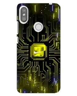 Чохол для Xiaomi Redmi S2 з картинкою «Nike — золота іскра»