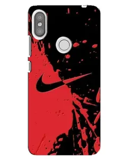 Чохол для Xiaomi Redmi S2 з картинкою «Червоні бризки Nike»