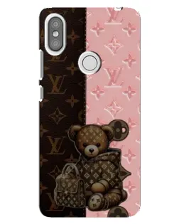 Чохол для Xiaomi Redmi S2 з картинкою «Ведмедик у стилі LV»