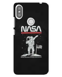 Чохол для Xiaomi Redmi S2 з картинкою «NASA — крокуємо по Місяцю»