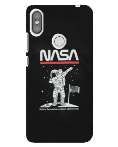 Чохол для Xiaomi Redmi S2 з картинкою «NASA — крокуємо по Місяцю»