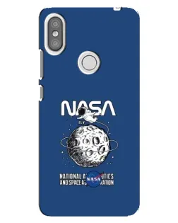 Чохол для Xiaomi Redmi S2 з картинкою «NASA — місячна місія»