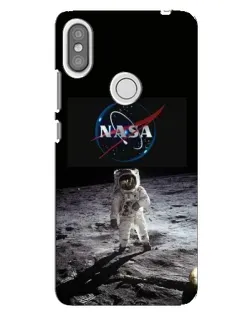 Чохол для Xiaomi Redmi S2 з картинкою «Астронавт на Місяці»
