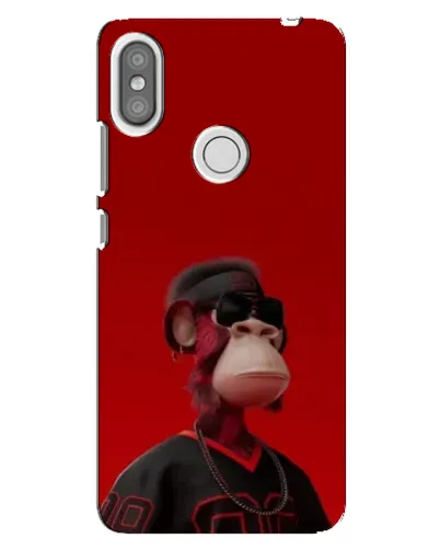Чохол для Xiaomi Redmi S2 з картинкою «Bored Ape в червоному»