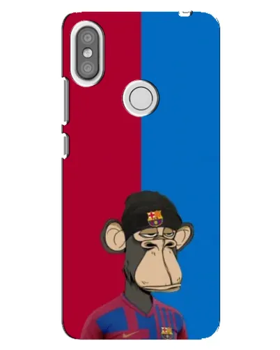 Чохол для Xiaomi Redmi S2 з картинкою «Bored Ape — фанат Барси»