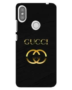 Чохол для Xiaomi Redmi S2 з картинкою «Золотий логотип Gucci»