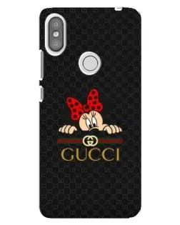 Чохол для Xiaomi Redmi S2 з картинкою «Мінні Маус Gucci — чорний»