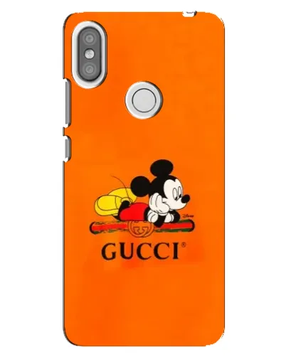 Чохол для Xiaomi Redmi S2 з картинкою «Міккі Маус Gucci — помаранч»