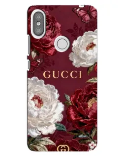 Чохол для Xiaomi Redmi S2 з картинкою «Gucci — бордові троянди»